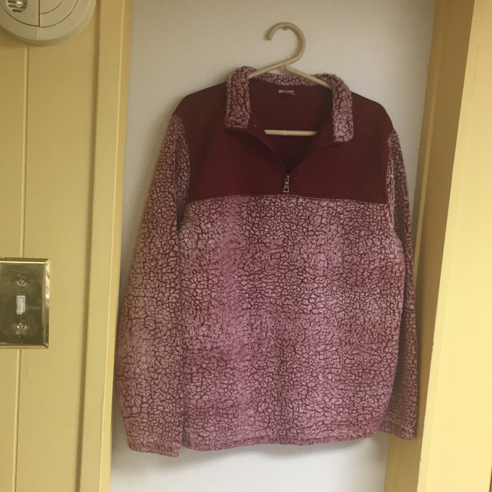 soft sherpa pullover
